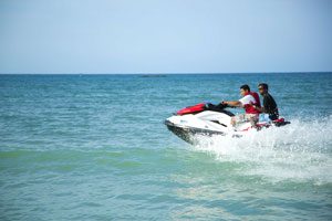 Jet Skiing on the ocean